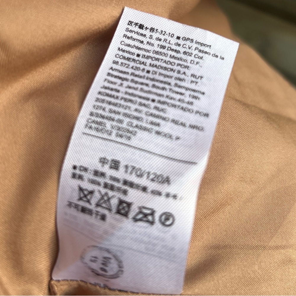 π Old Navy Camel Double-Breasted Peacoat Jacket XXL Classic Warm Wool Blend Coat - Picture 15 of 15